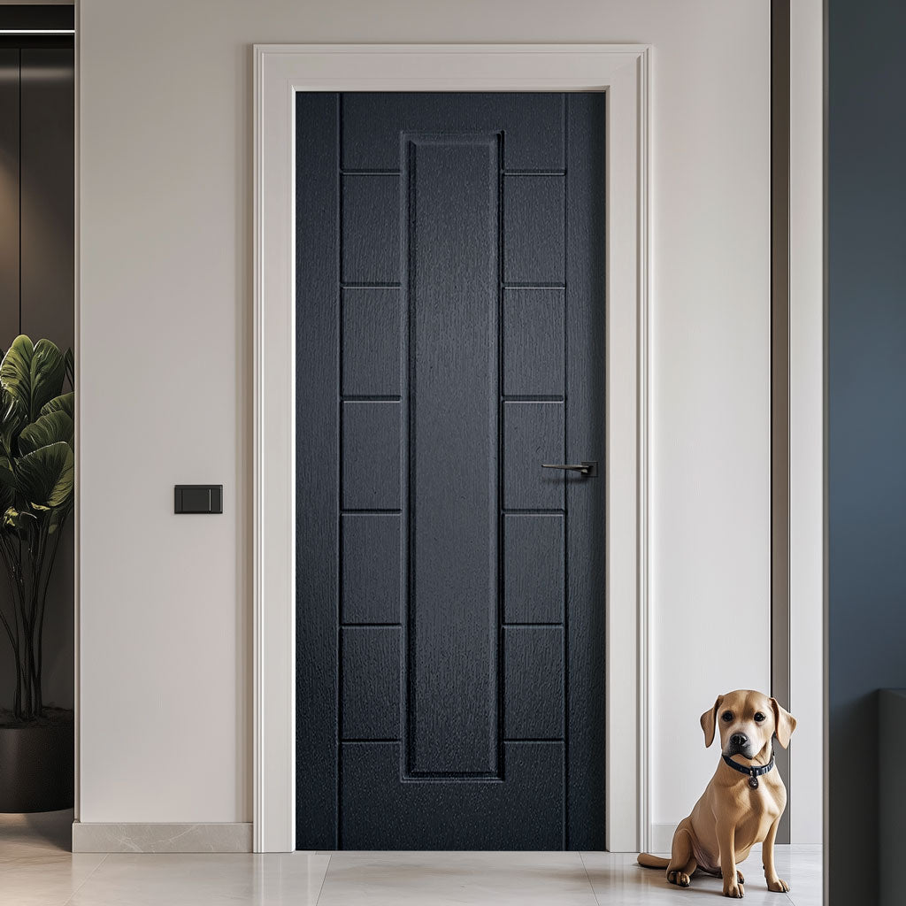 Cairgorm Anthracite Grey Grained Internal PVC Door