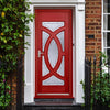 Majestic Oak Front Door - Zinc Clear - Tri Glazing