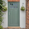 Chigwell External Hardwood Front Door and Frame Set - Clear Double Glazing