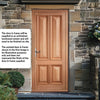 Islington 4 Panel External Hardwood Front Door and Frame Set