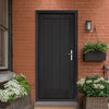 Norfolk Flush Exterior Oak Front Door and Frame Set