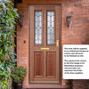 Derby Hardwood Front Door - Leaded - Tri Glazing