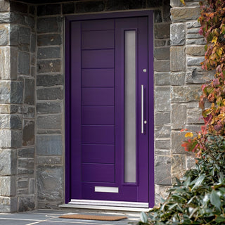 Image: Goodwood External Oak Front Door - Frosted Double Glazing