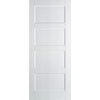 EasiKit Internal Door and Frame Kit - Contemporary 4 Panel Internal Door - White Primed