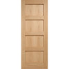 EasiKit Internal Door and Frame Kit - Contemporary 4 Panel Oak Internal Door