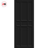 Single Sliding Door & Premium Wall Track - Eco-Urban® Tromso 9 Panel Door DD6402 - 6 Colour Options