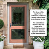 2XGG Exterior Meranti Wooden Front Door - Fit Your Own Glass