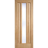 EasiKit Internal Door and Frame Kit - Kilburn 1 Pane Oak Internal Door - Clear Glass