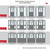 Exterior Victorian Nightingale Front Door with Two Sidelights - Customisable: Size, Colour, Glass and Sidelight Options