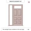 Exterior Victorian Bronte 1L 6P Front Door with Single Sidelight - Customisable: Size, Colour, Glass and Sidelight Options