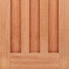 DX 30's Style Exterior Hardwood Front Door and Frame Set with Fittings