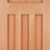 DX 30's Style Exterior Hardwood Front Door and Frame Set with Fittings