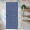 EasiKit Internal Door and Frame Kit - Boston 4 Panel Solid Wood Internal Door - Premium Primed - Colour Options