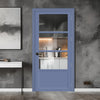 EasiKit Internal Door and Frame Kit - Staten 3 Pane 1 Panel Solid Wood Internal Door - Premium Primed - Colour & Glass Options