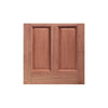 LPD Malton External Meranti Wooden Front Door and Frame Set with Fittings - Frosted Double Glazing