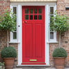 Chigwell Hardwood Front Door - Clear Toughened Double Glazing