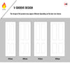 Fire Line V078-FD Fire Rated Interior Door - Premium Primed - Six Colour Options