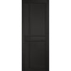 Greenwich Panel Black Painted Single Evokit Pocket Door - Prefinished