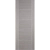 Premium Double Sliding Door & Wall Track - Vancouver Light Grey Door - Prefinished