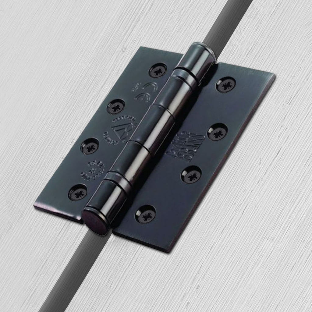 Outlet - Ball Bearing Door Hinges - Electro Black Plated (pair) - Fire Rated