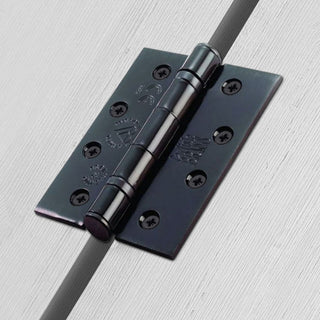 Image: Outlet - Ball Bearing Door Hinges - Electro Black Plated (pair) - Fire Rated