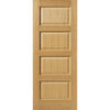 EasiKit Internal Door and Frame Kit - J B Kind Oak Classic Mersey 4 Panel Internal Door