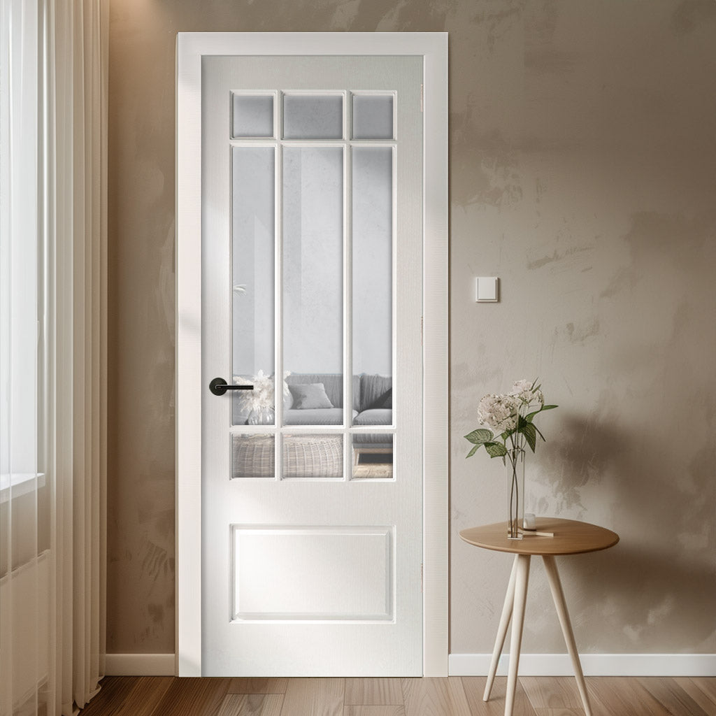 Jurra Internal PVC Door - Clear Glass