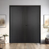 Laminate Monaco Black Internal Door Pair - Prefinished