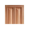 Islington 4 Panel Exterior Hardwood Front Door and Frame Set with Fittings