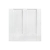 London 2L Internal Door - White Primed - Clear Glass