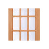 SA77 External Hardwood Front Door and Frame Set with Fittings - Clear Glass