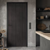 Malmo Dark Grey Ash Flush Internal Door - Prefinished