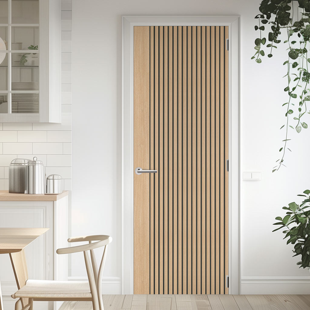 Malmo Oak Flush Internal Door - Prefinished