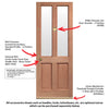 Malton External 2L Hardwood Front Door - Clear Double Glazing