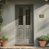 Malton External Hardwood Front Door and Frame Set - Frosted Double Glazing