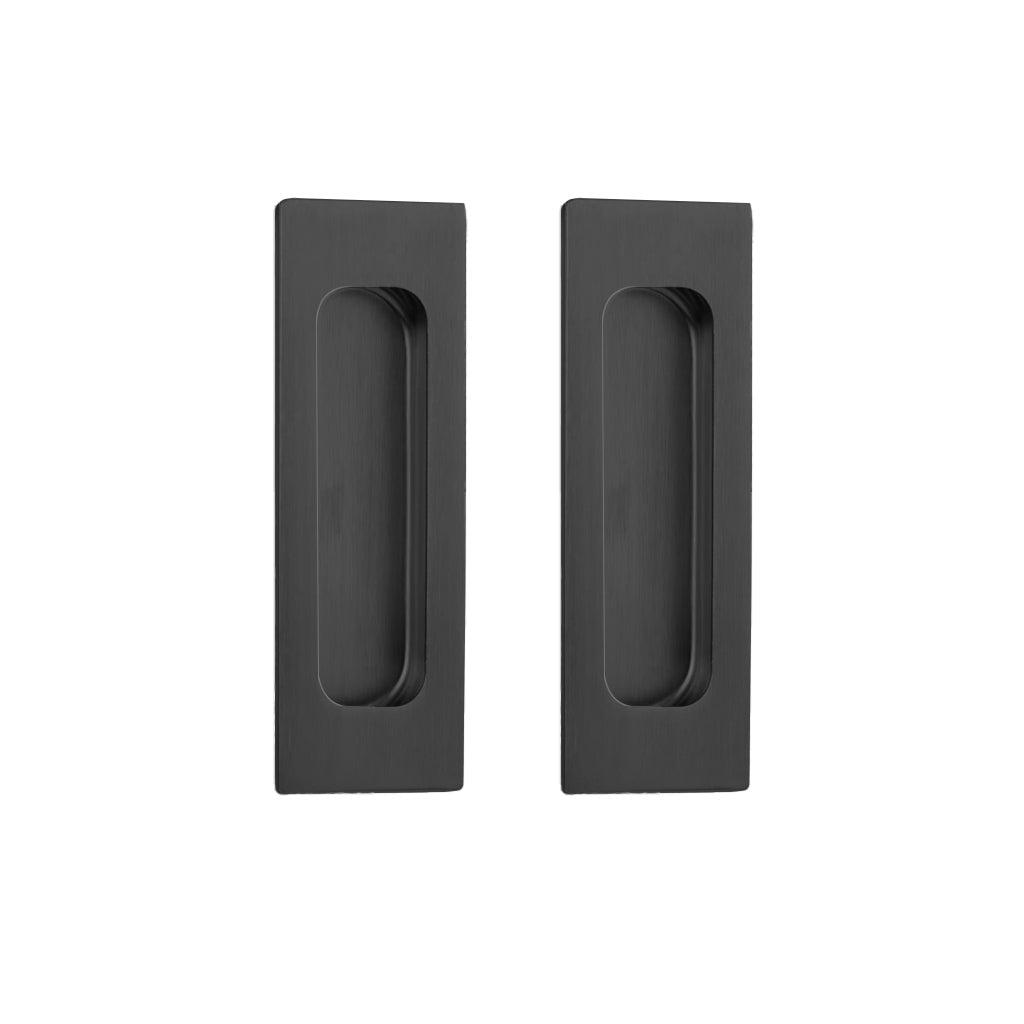 Chester 120mm Sliding Door Oblong Flush Pulls Pair and Single Finger P