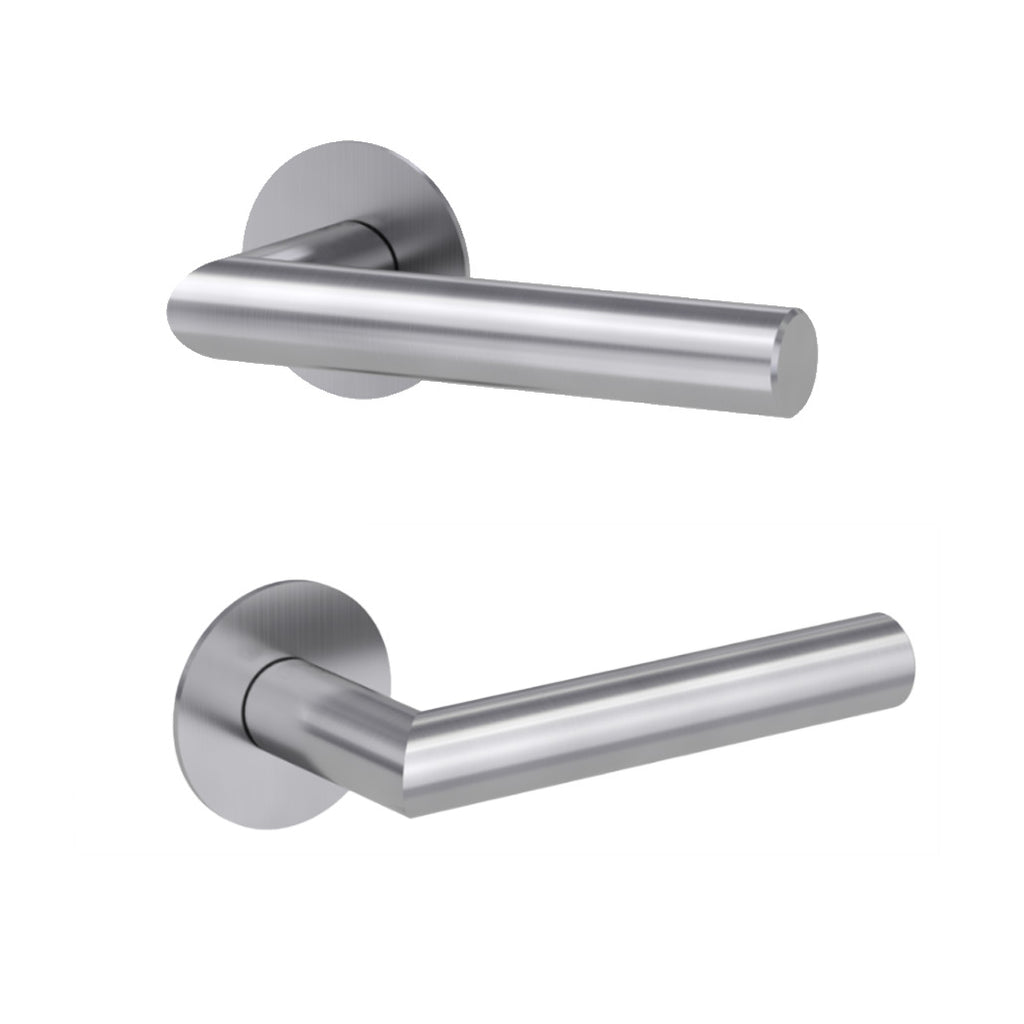 Monroe Door Lever Handle - Satin Stainless Steel