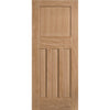 EasiKit Internal Door and Frame Kit - 1930's Oak Internal Door - Unfinished