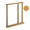 Copenhagen Exterior Oak Front Door and Frame Set - Frosted Double Glazing - One Side Screen