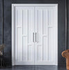 Alexander Lightly Grained Internal PVC Panel Door Pair