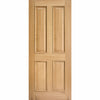 EasiKit Internal Door and Frame Kit - Regency Oak 4 Panel Internal Door - Raised Mouldings