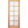 EasiKit Internal Door and Frame Kit - SA 10 Pane Oak Internal Doors - Clear Glass