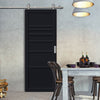 Sirius Tubular Stainless Steel Track & Solid Wood Door - Eco-Urban® Oslo 7 Panel Door DD6400 - 6 Colour Options