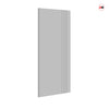 Top Mounted Black Sliding Track & Solid Wood Double Doors - V-Line® Grooved Flush Doors V018 - Premium Primed - Six Colour Options