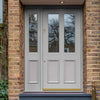 Exterior Colonial Front Door with Single Sidelight - Customisable: Size, Colour, Glass and Sidelight Options