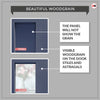 EasiKit Internal Door and Frame Kit - Boston 4 Panel Solid Wood Internal Door - Premium Primed - Colour Options