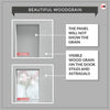 Drake Panel Solid Wood Internal Door UK Made  DD0108P - Mist Grey Premium Primed - Urban Lite® Bespoke Sizes