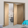 Bespoke Thrufold Pesaro Oak Flush Folding 2+1 Door