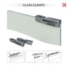 Geometric Zoom 8mm Clear Glass - Obscure Printed Design - Double Evokit Glass Pocket Door