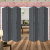 Eight Folding Door & Frame Kit - Eco-Urban® Baltimore 1 Panel DD6201P 4+4 - Colour & Size Options